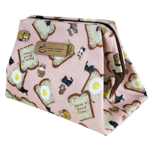 Uma Hana Handbags - Waterproof Cat Large Opening Makeup Cosmetic Bag